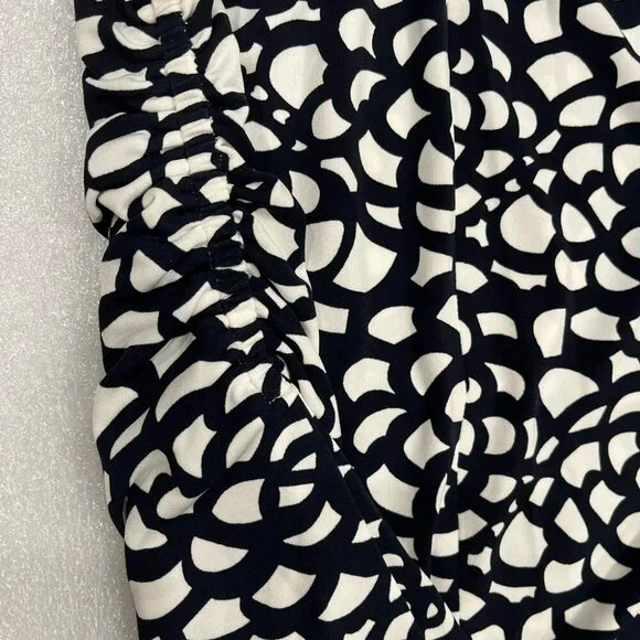 [M]Karl Lagerfeld Floral Prints V Neck L/S Pullover Jersey Blouse - Picture 2 of 6